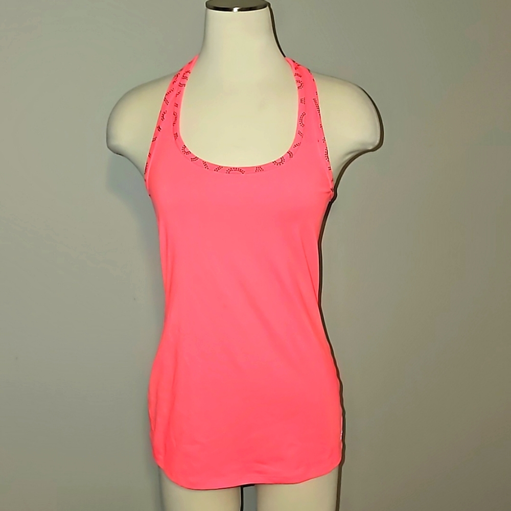 Victoria's Secret VSX Sexy Sport Orange Sherbet Racerback Tank Top Size M VGUC